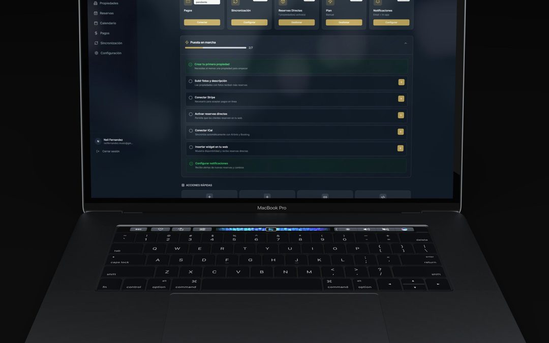 A laptop showing a digital dashboard used during a local SEO audit